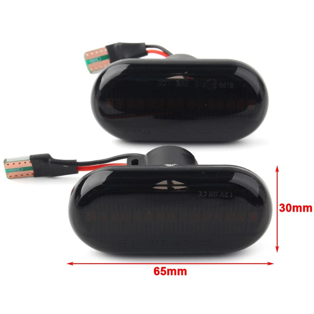 Dynamic LED Side Marker Indicator Light for Renault Clio, Twingo, Dacia Duster (2010–2023)