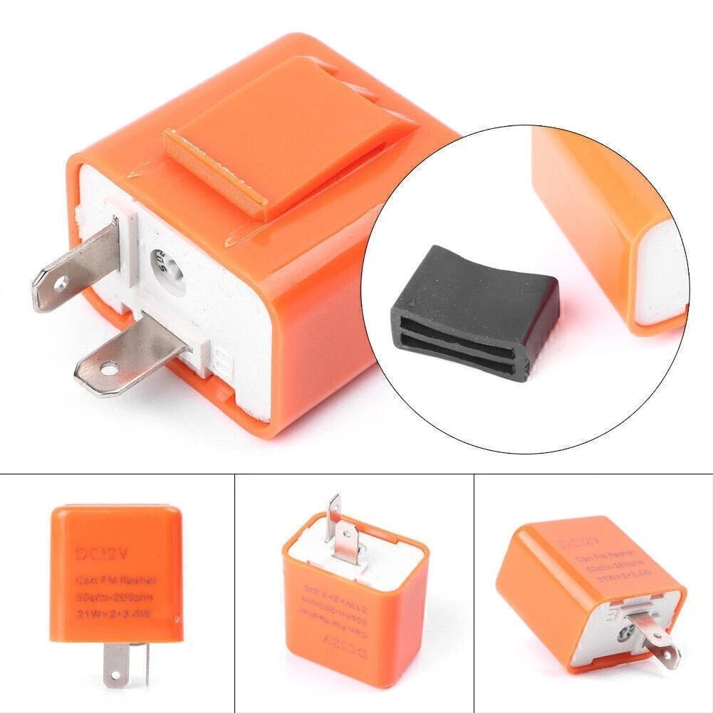 2-Pin LED Flasher Relay for Motorcycle (Fix Hyper Flash)