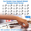 Car Fender Liner Splash Shield Screw Set for BMW 1 Series M (2011–2011)