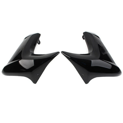 Gloss Black Radiator Cap Fairing Compression Plate for Kawasaki ER6N (2012–2016)