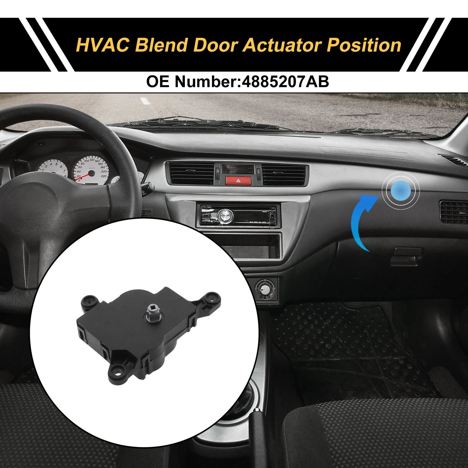 HVAC Heater Blend Door Actuator Replacement for Chrysler Sebring (2001–2006)