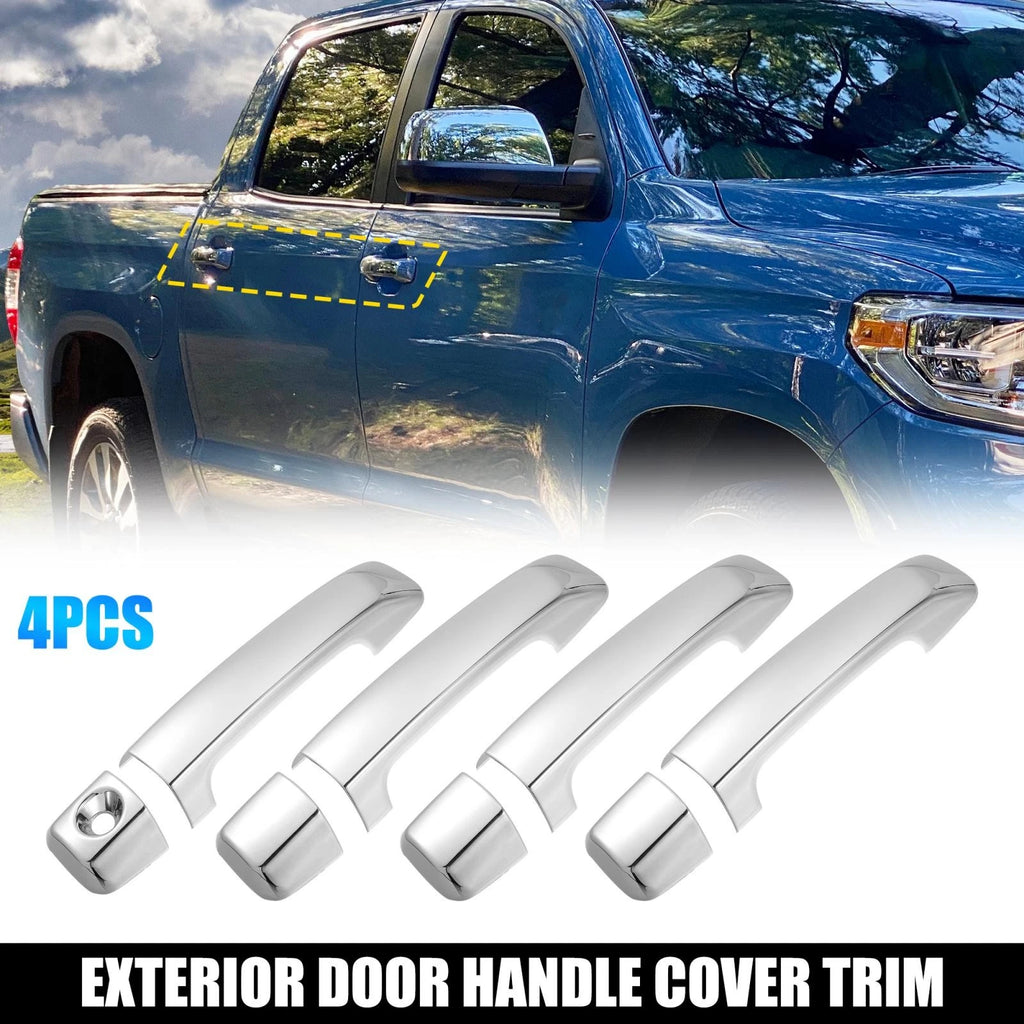 4pc Side Door Handle Cover Trim Replacement for Toyota Tundra (2007–2020)