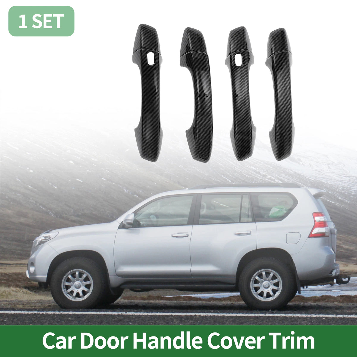 Carbon Fiber Door Handle Cover Trim for VW Golf (2013–2020)