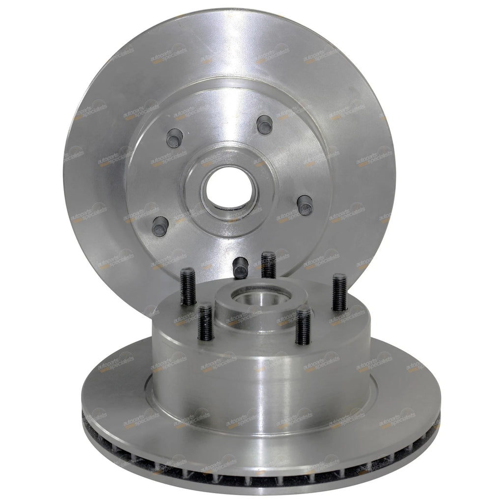 2 Front Brake Rotors + Disc Pads Set for Holden Commodore Calais (VB–VK)