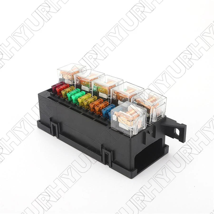 Relay Fuse Box Kit for Universal Car (12V, 80A, 11x Fuses)