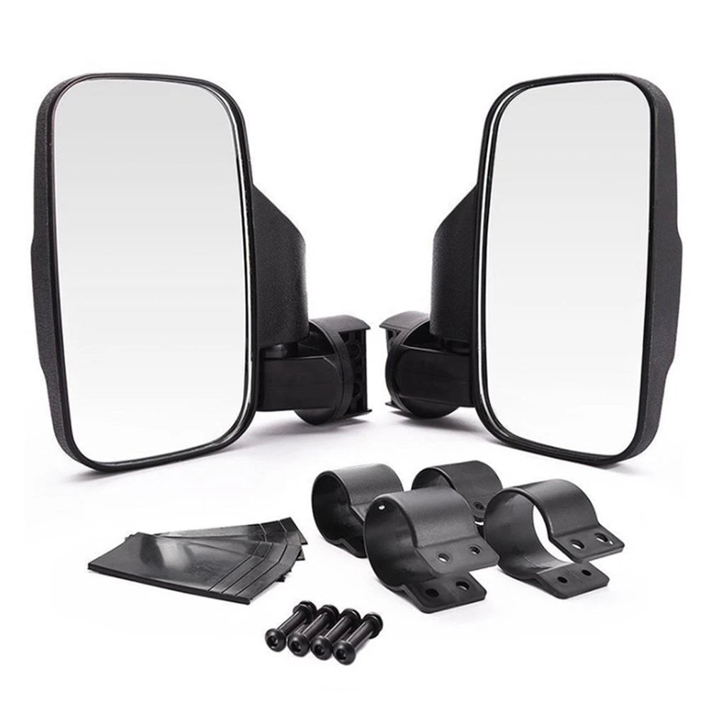 Adjustable UTV Side Mirrors for Offroad Vehicles (Comprehensive Kit)