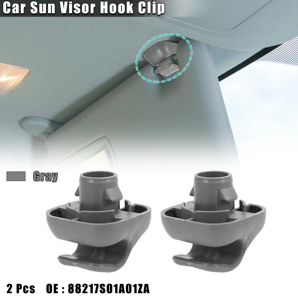2pcs Sun Visor Hook Clip Retainer Replacement for Honda Civic (1996–2008)
