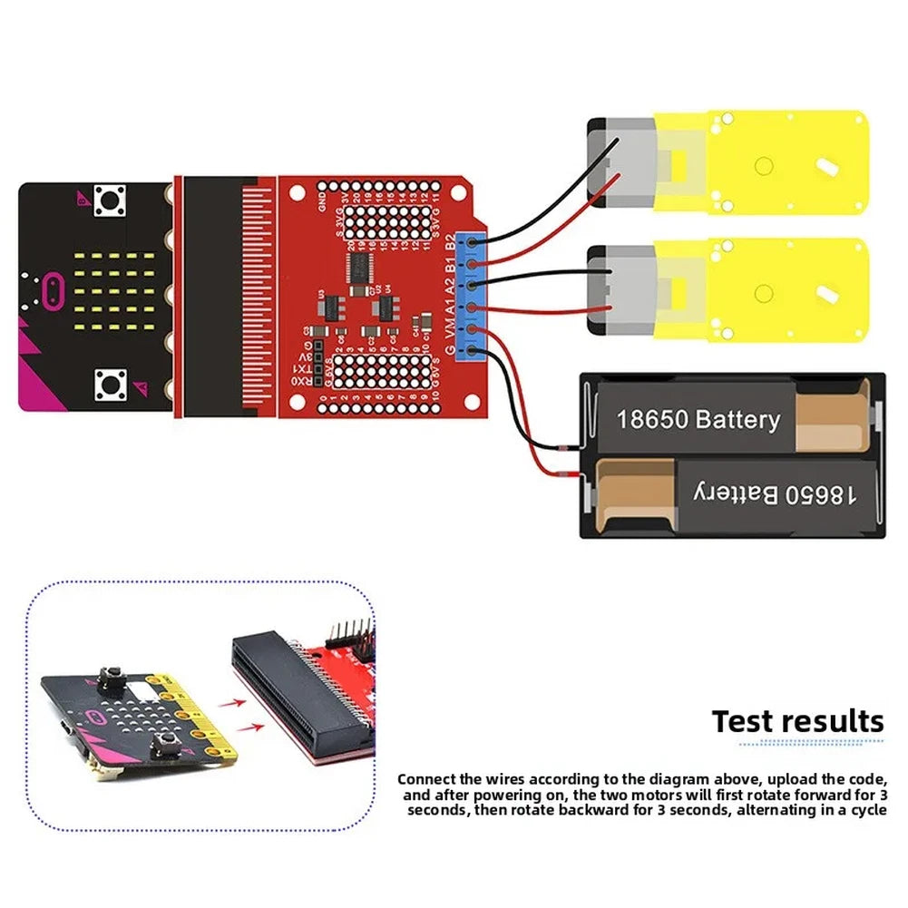 DC Motor Control Expansion Board for Tiny:bit Microcontroller