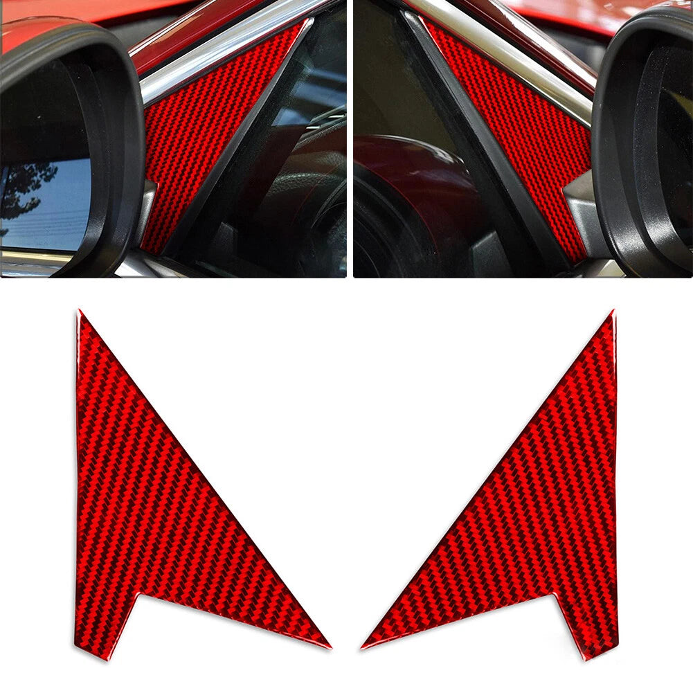2X Rearview Mirror A Pillar Panel Trim for Alfa Romeo Giulia (2017–2024)