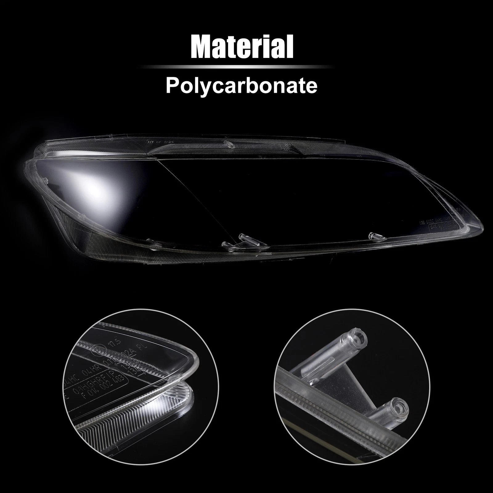 Headlight Lens Cover Pair Front Left Right for Mazda 6 (2003–2008)