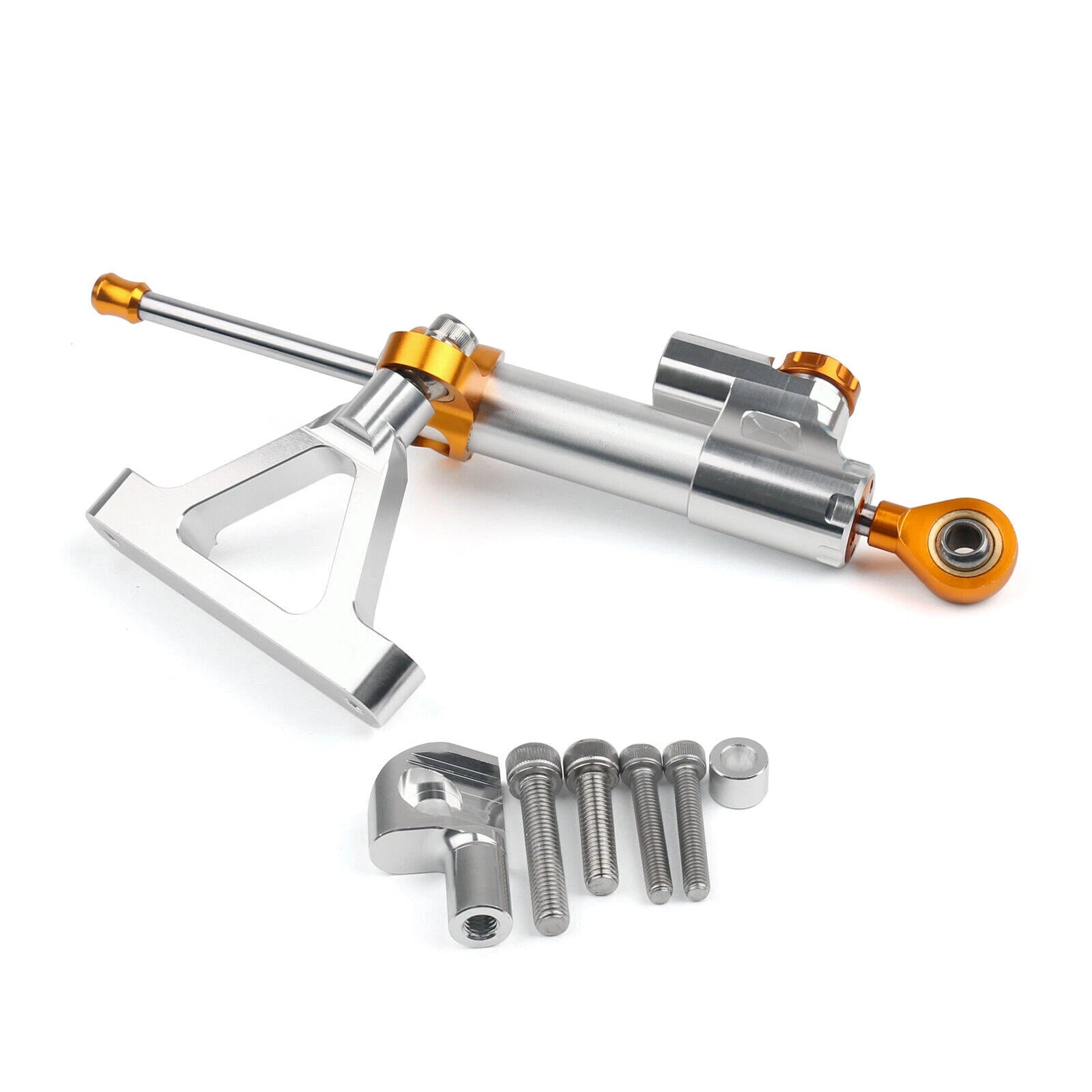 Steering Damper Stabilizer for Kawasaki ZX6R (2007–2008) Silver T9