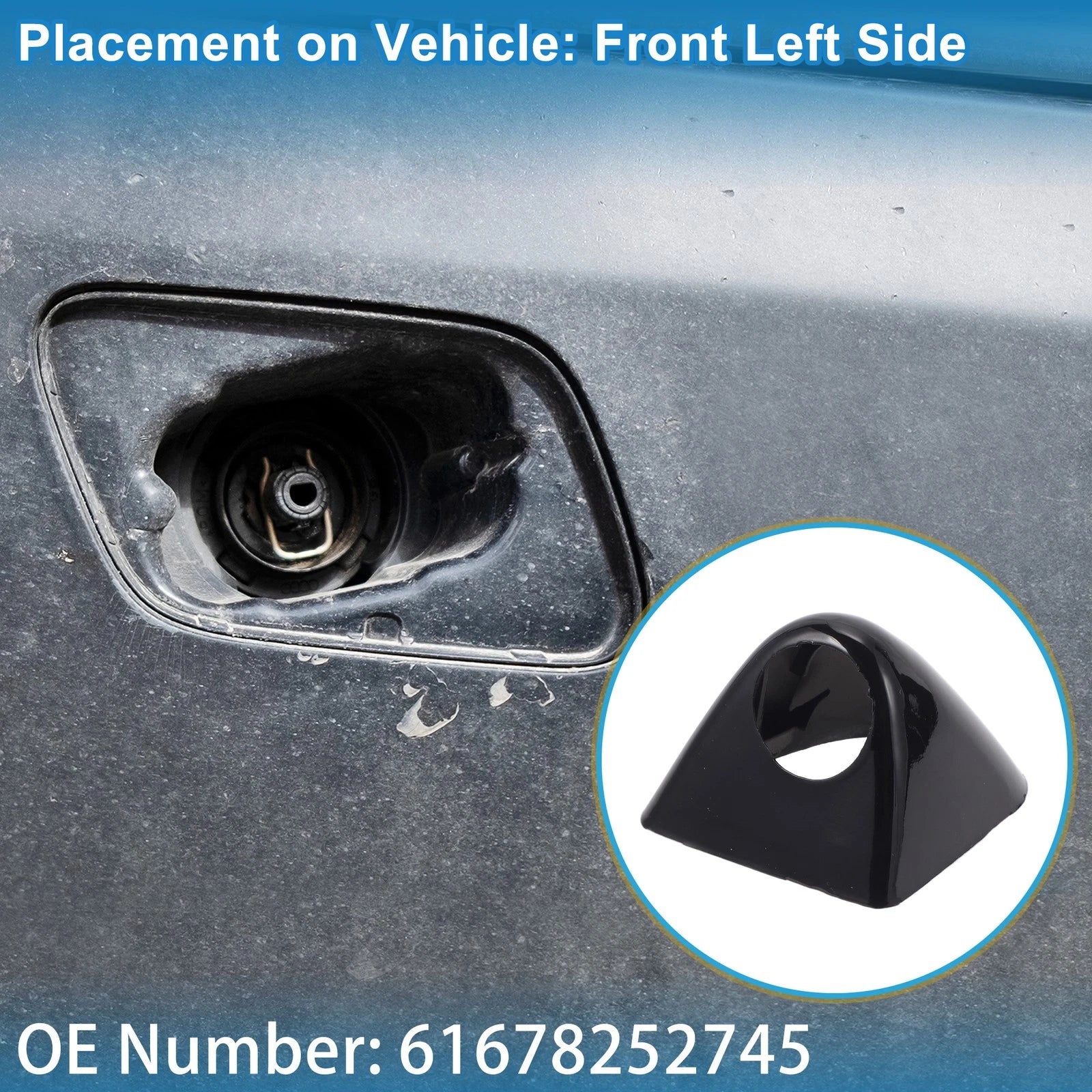 Windshield Washer Nozzle Cover Cap Front Left for BMW X5 (2000–2003)