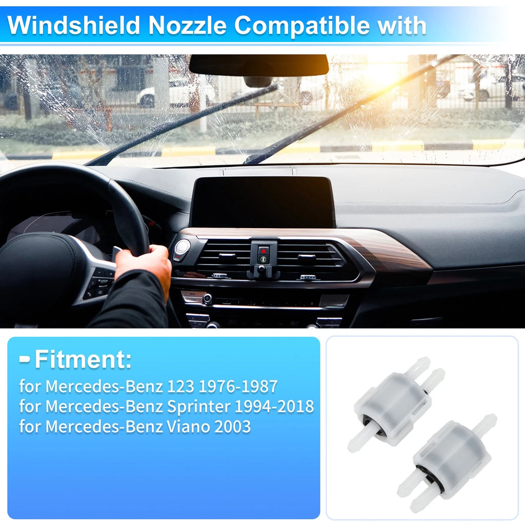 Windshield Washer Nozzle Replacement for Mercedes-Benz 123 (1976–1987)