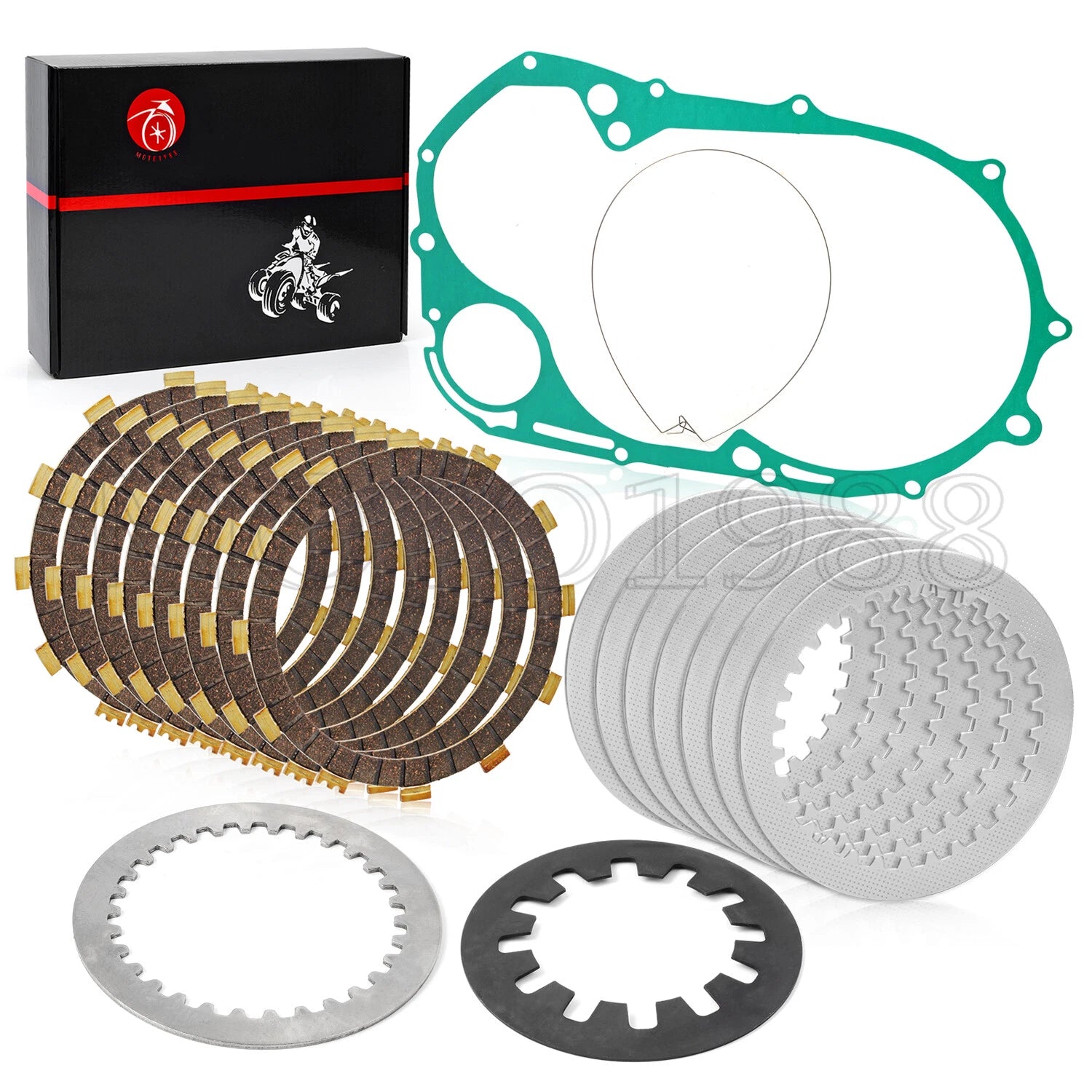 Clutch Friction Plates Kit with Gasket for Yamaha XVS1100 V-Star 1100 (1999–2009)