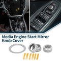 Engine Start Mirror Knob Cover 4 Pcs Replacement for Subaru WRX (2022–2023)