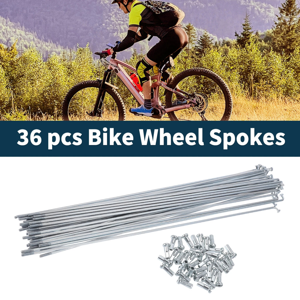 Bicycle Spokes Nipple Set 45 Steel Galvanized for Universal 13G (45mm)