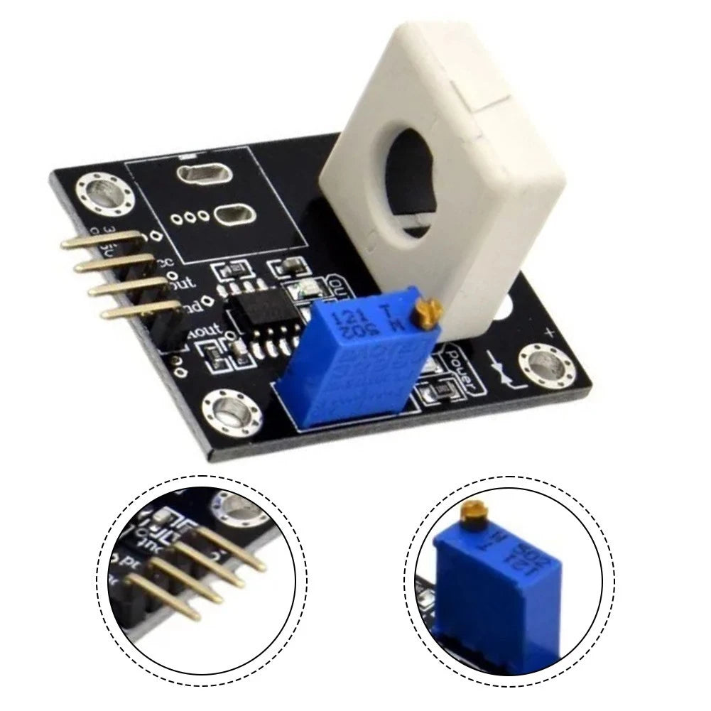 Hall Effect Current Sensor Module for Monitoring Up to 100A