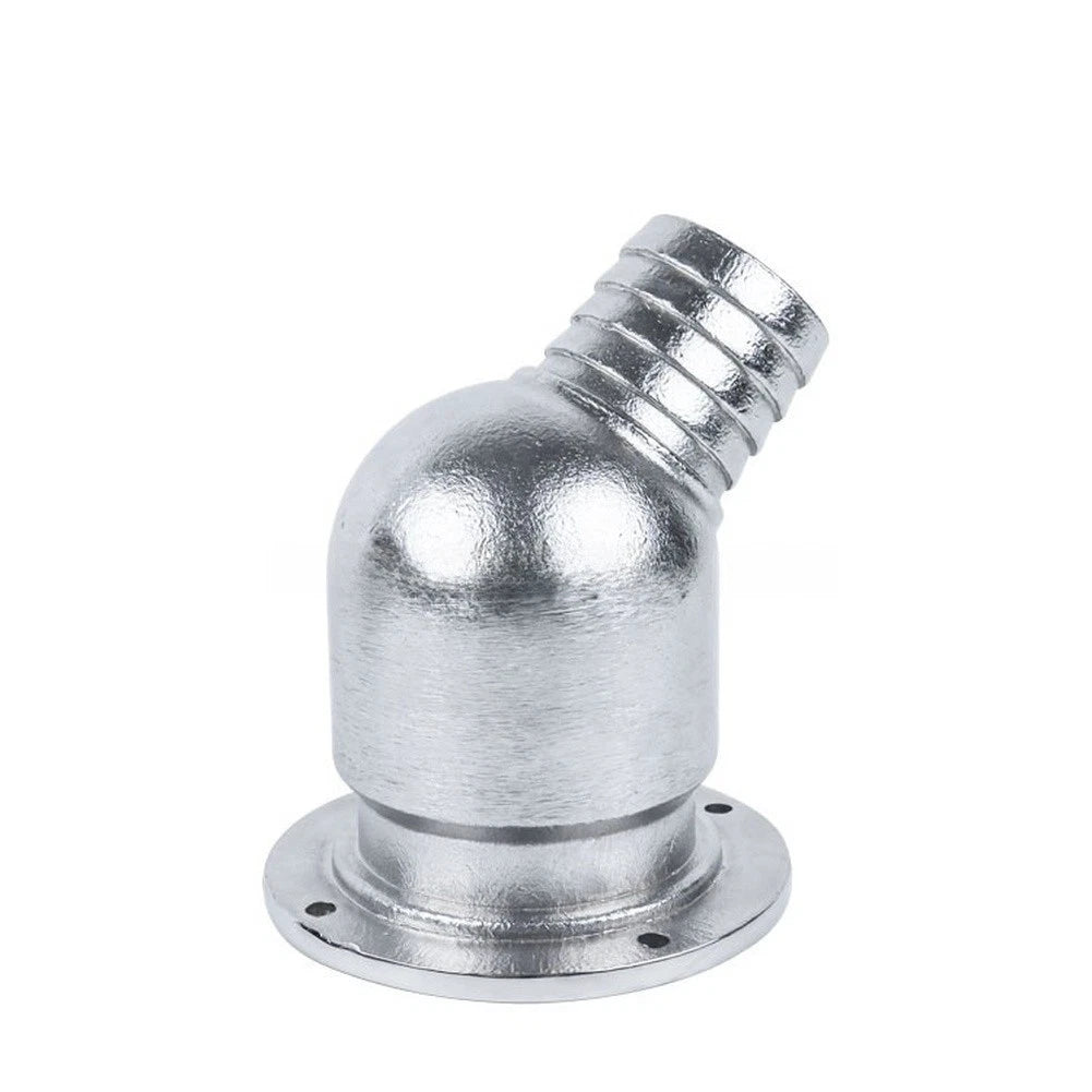 Boat Floor Drain Scupper Elbow 316 SS with Floating Ball Seal
