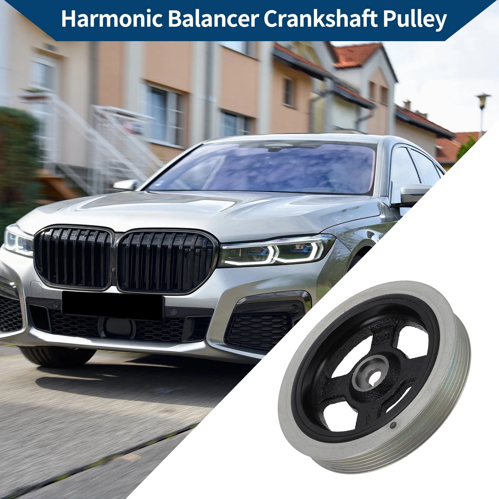Engine Harmonic Balancer Crank Pulley OEM Replacement for Hyundai Accent (2000–2006)