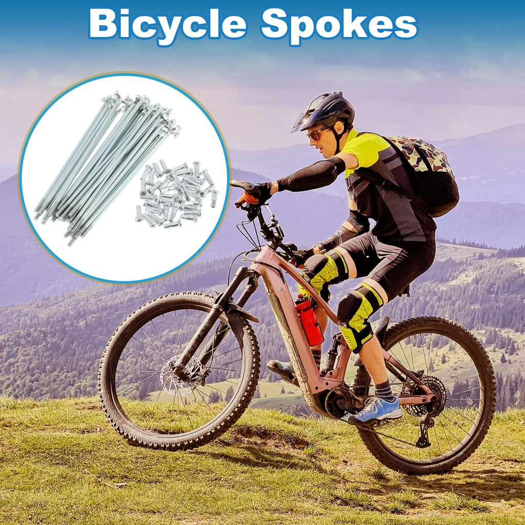 Bicycle Spokes 82mm Galvanized Replacement Set for 36 Spoke Wheels (82mm)