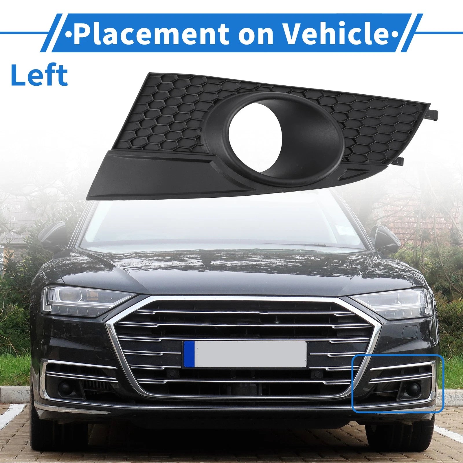 Front Left Fog Light Grill Replacement for Chevrolet Captiva (2012–2014)