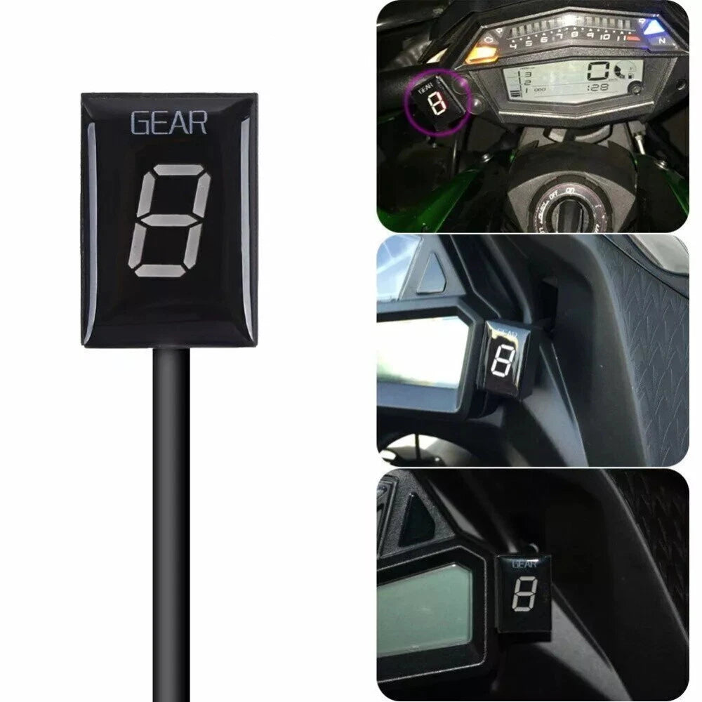 Green LED Speed Gear Display for Kawasaki ZX-6R Z1000 Ninja 300 400 (2013–2023)