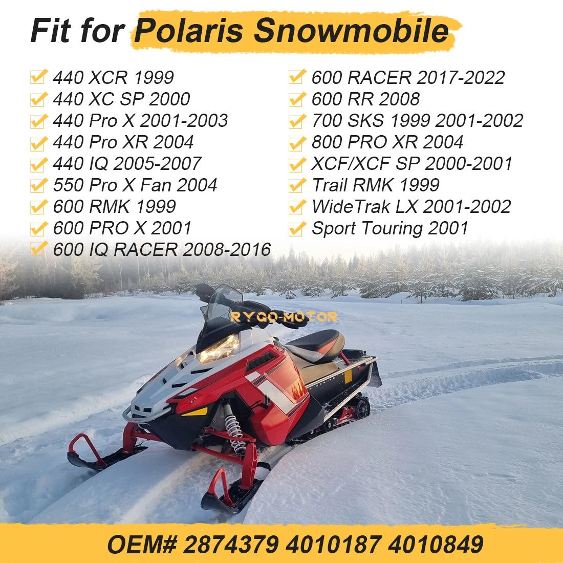 Tether Switch Kit for Polaris Snowmobile 440 550 600 700 800 (1999–2016)