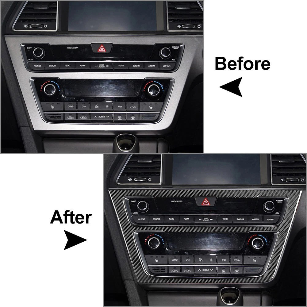 Central Console AC Switch Panel Cover Trim For Hyundai Sonata 9th 2015-2019