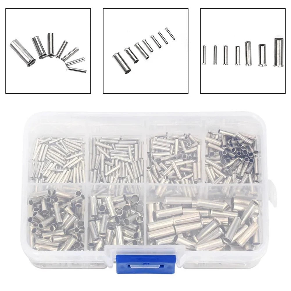 700pcs Copper Crimp Fitting Ferrules for Electrical Connections