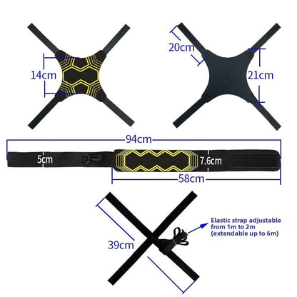 Soccer Dribbling Belt with Elastic Rebound Band for Skill Enhancement