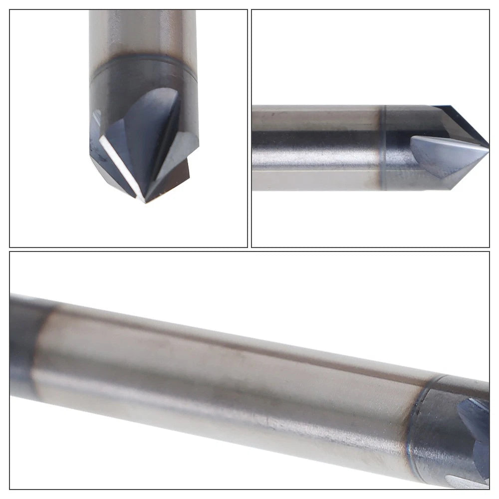 Chamfer Mill 3/8" 4 Flute for Automotive Applications (Tialn Coated)