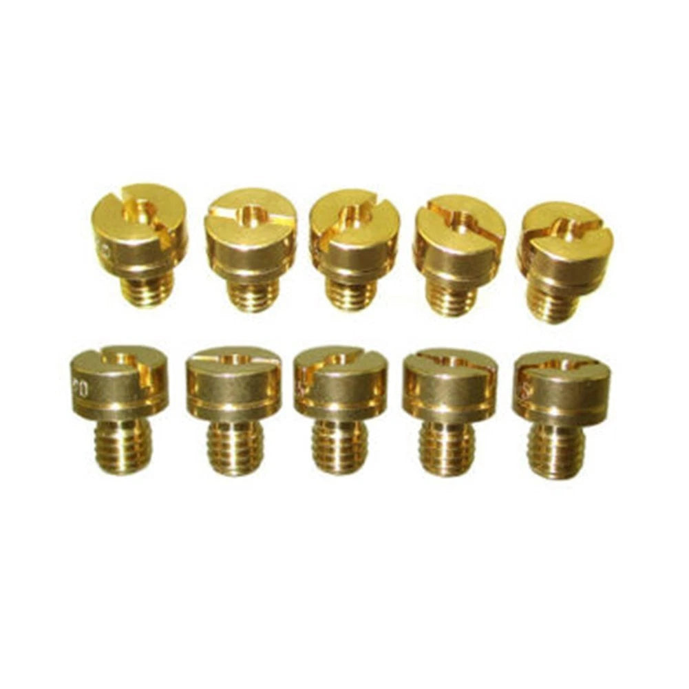 10-Piece Jet Set for Mikuni Carburetor (Height 4mm, M5x0.75mm)