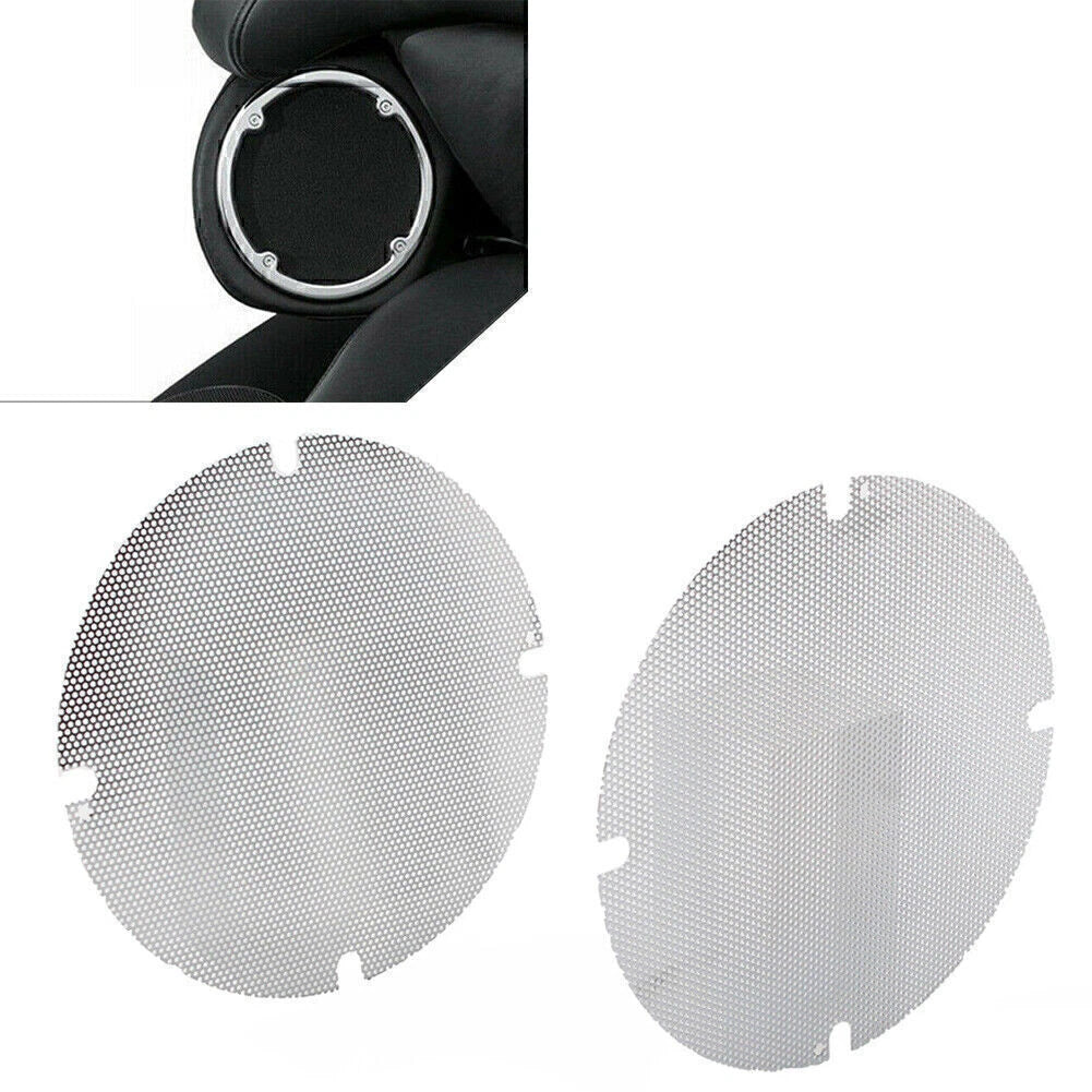 Mesh Rear Passenger Speaker Grill Covers for Harley Touring (2014–2023)