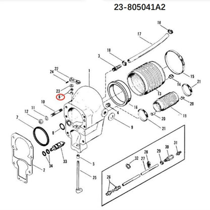 Bushing and Seal Kit for Mercruiser Alpha One Gen 1 & 2 (Repl: 805041A2, 18-2622)