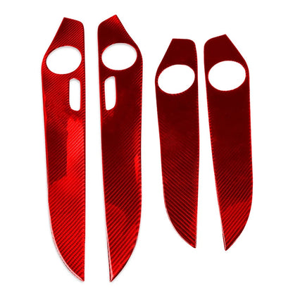 Inner Door Panel Cover Trim for Benz C Class W205 (2014–2021) & GLC X253 (2016–2021) Red