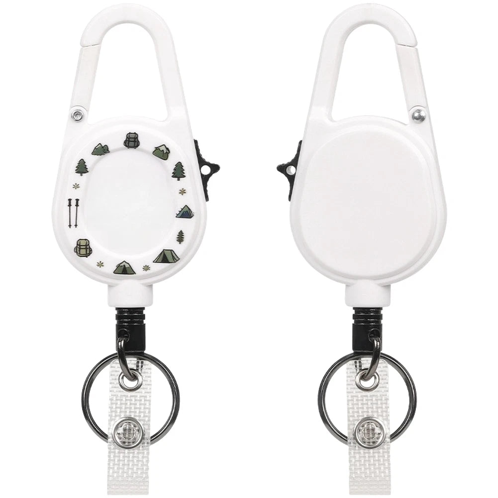 Retractable Keychain Lanyard for Outdoor Use