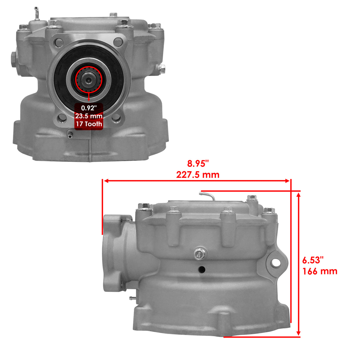 Caltric Rear Differential Replacement for Honda Sportrax 250 TRX250EX (2001–2007)