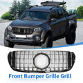 Front Upper Bumper Grille Grill for Mercedes-Benz X-Class Chrome Silver (2018–2022)