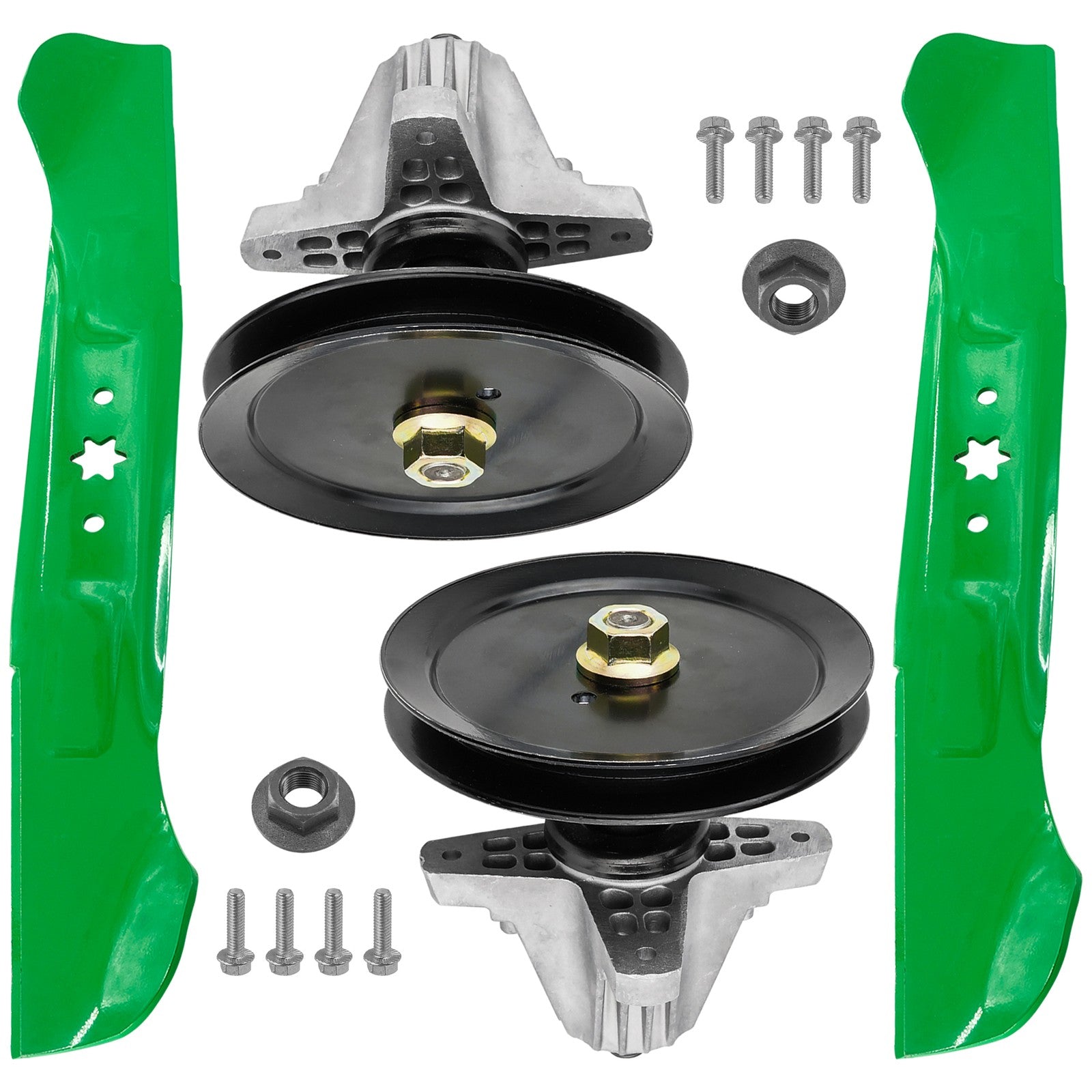Spindle Assembly with Pulley Blade for Troy-Bilt Mustang XP (2017–2020)