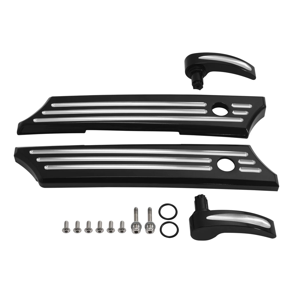 Saddlebag Lid Lever & Hinge Latch Covers for Harley Touring Electra Glide (2014–2023)