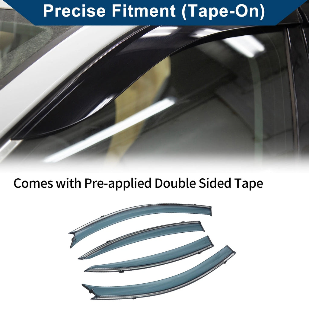 Window Deflectors Side Vent Visors 1 Set for Mazda 3 Sedan (2004–2009)