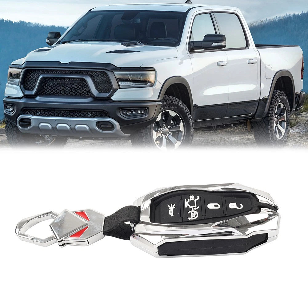 Set of 1 Remote Key Shell Case for Dodge Ram 1500 (2019–2023) Silver