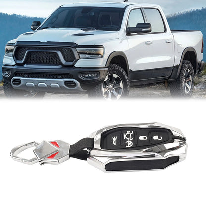 Set of 1 Remote Key Shell Case for Dodge Ram 1500 (2019–2023) Silver