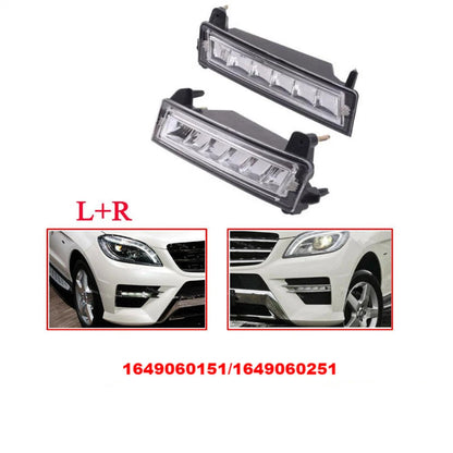 2pcs Daytime Running Light Lamp For Benz ML GL GLK A1649060151 A1649060251