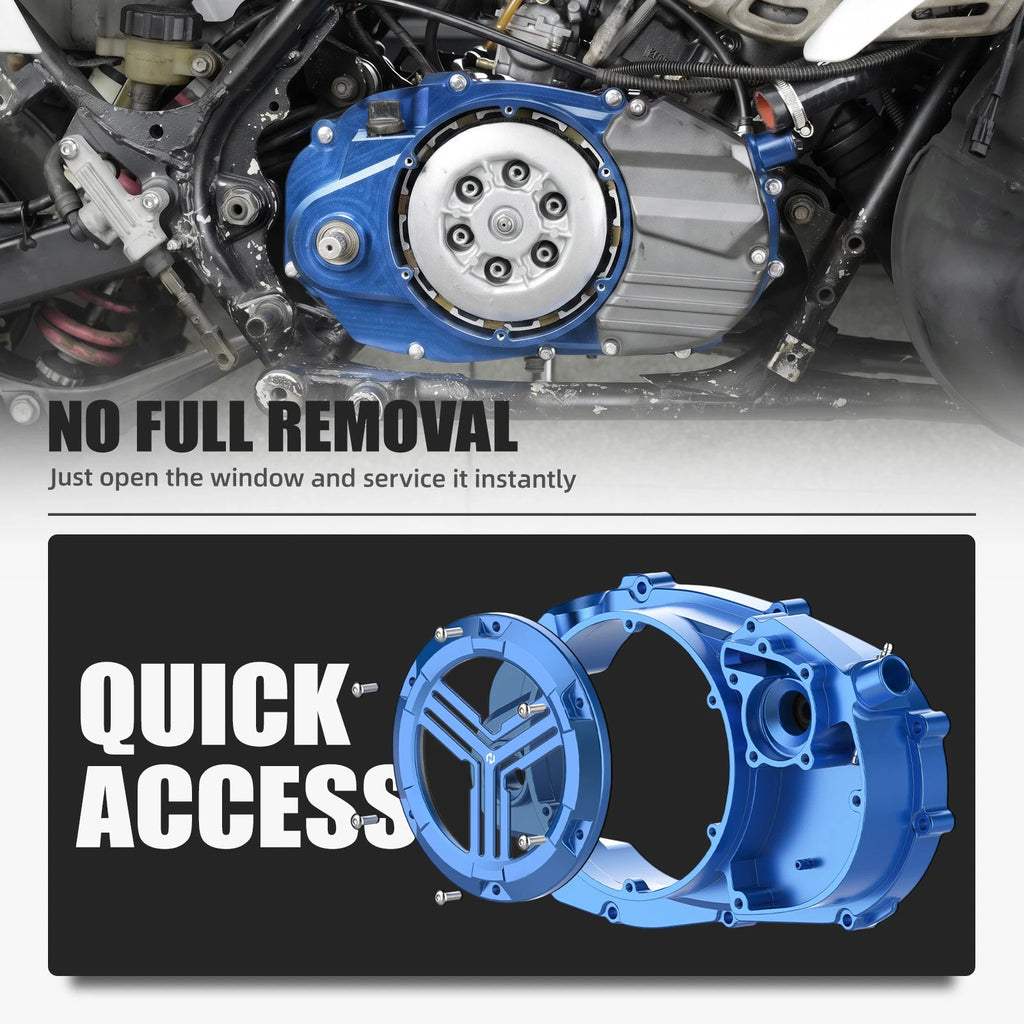 Clutch Cover with Viewable Window for Yamaha Banshee 350 (1987–2006)