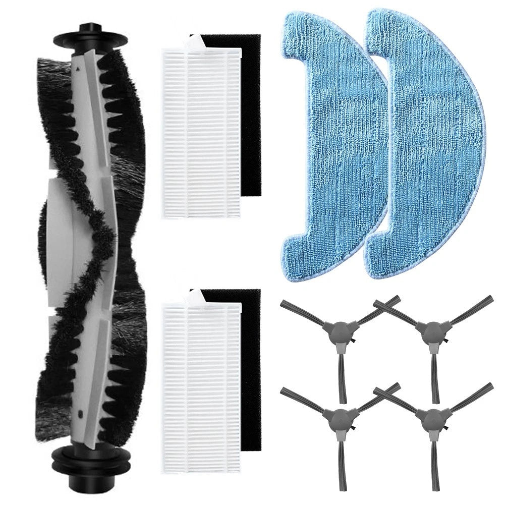 Main Brush Side Brush Filter Mop Cloth Kit for Polaris 1090 (2010–2020)