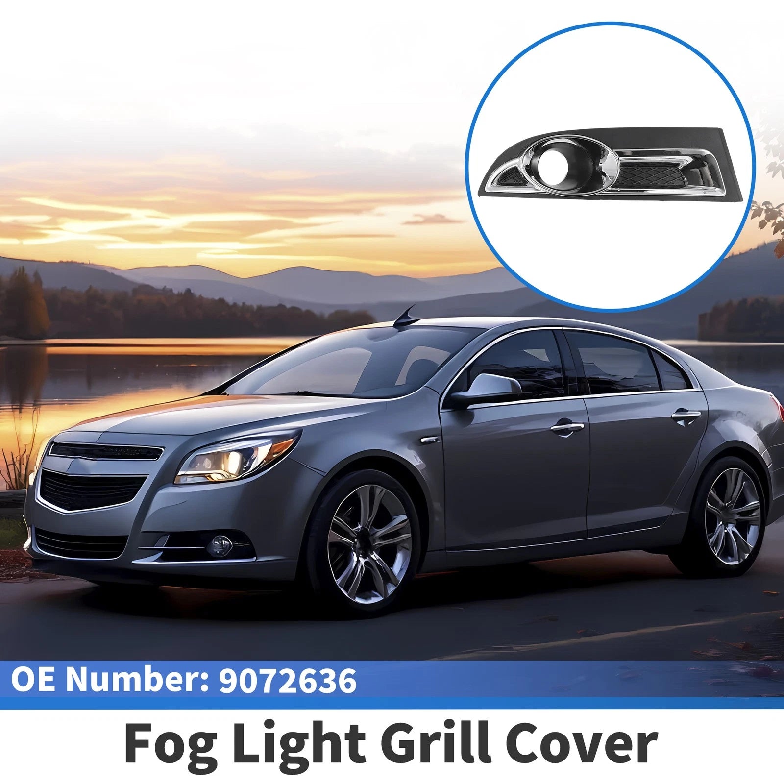 Front Left Fog Light Grill Replacement for Chevrolet Epica (2010–2012)