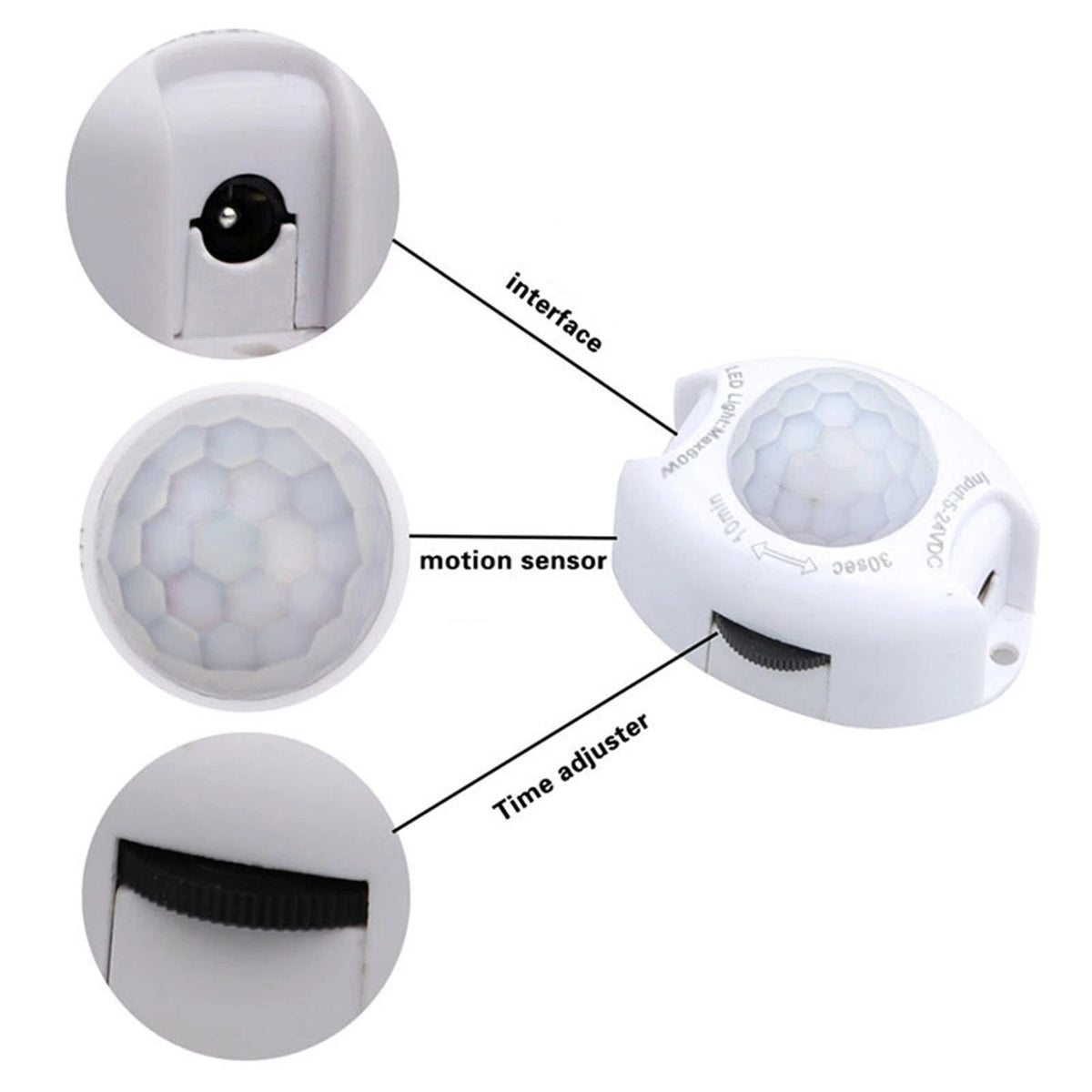 Motion Sensor Light Switch for DC 5V 24V Systems
