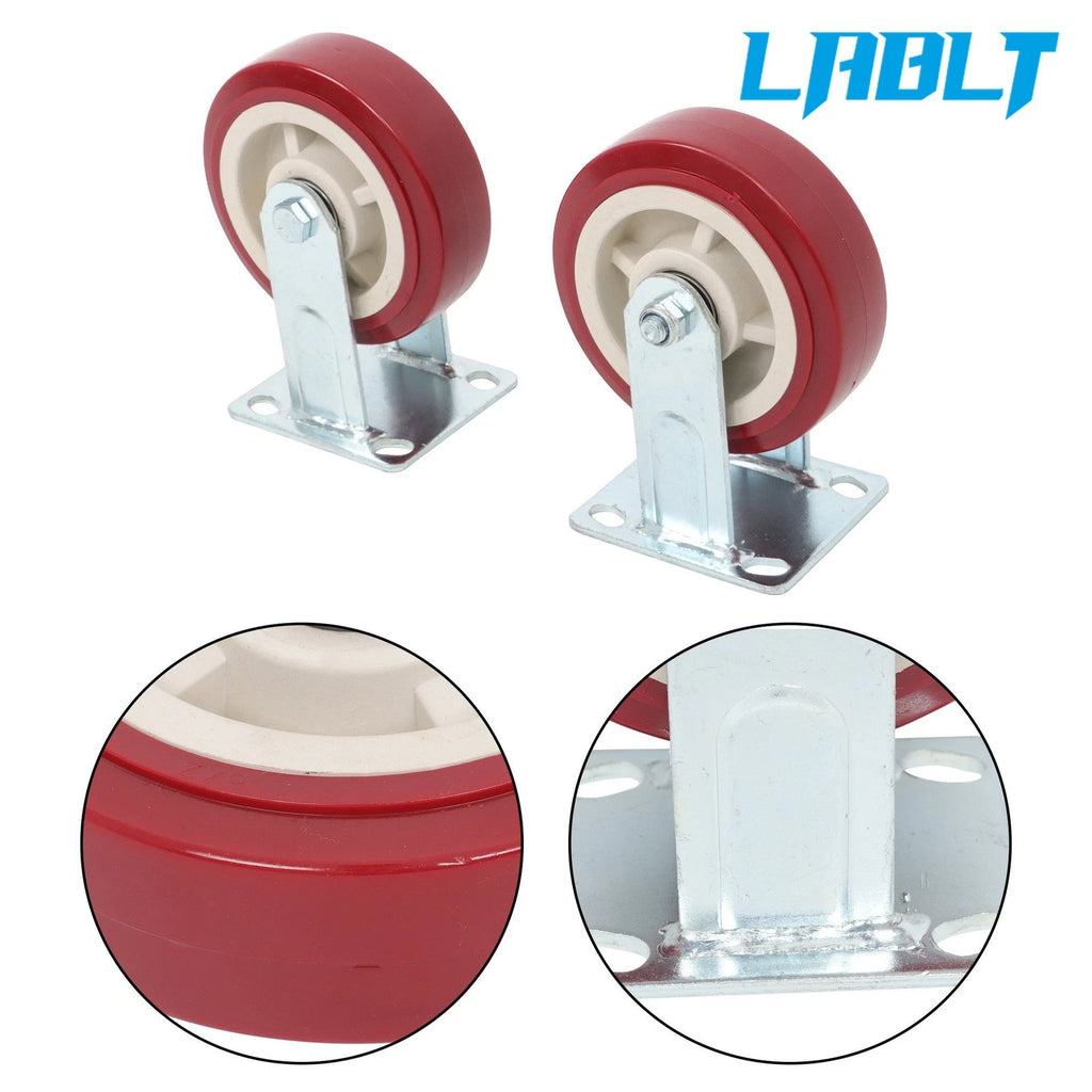 Set of 4 Casters for LABLT (6" Plastic Hubcaps)