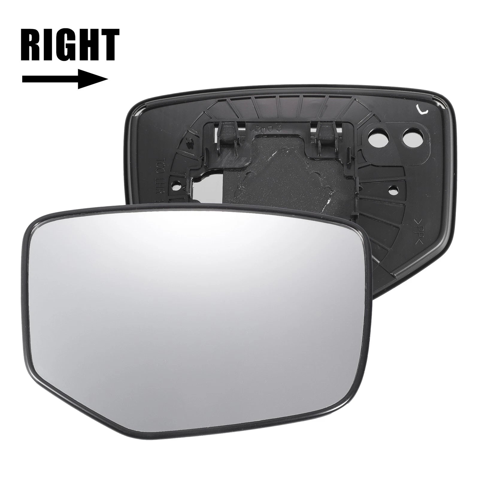 Right Side Mirror Glass Replacement Non Heated for Honda Accord (2008–2010)